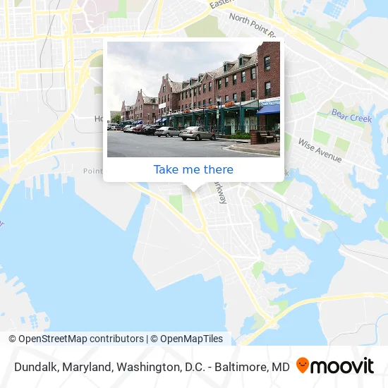 Dundalk, Maryland map