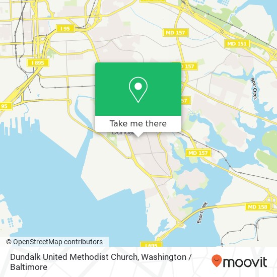 Dundalk United Methodist Church map