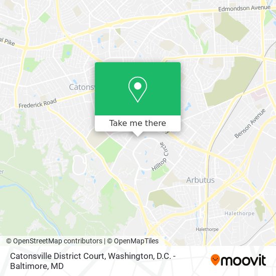 Mapa de Catonsville District Court