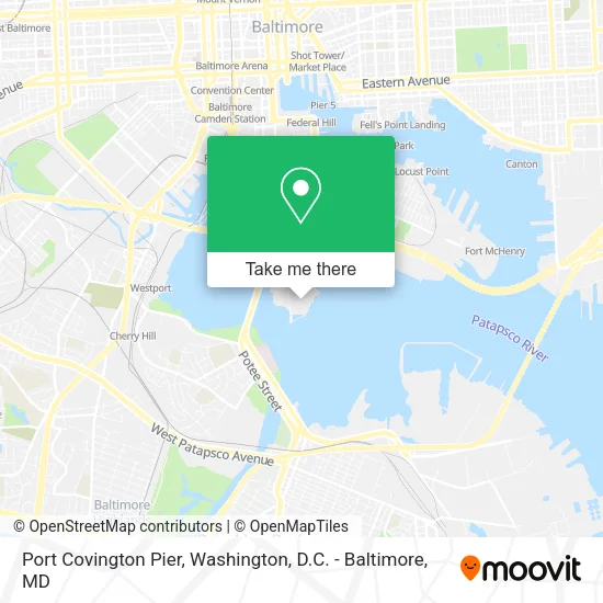 Port Covington Pier map