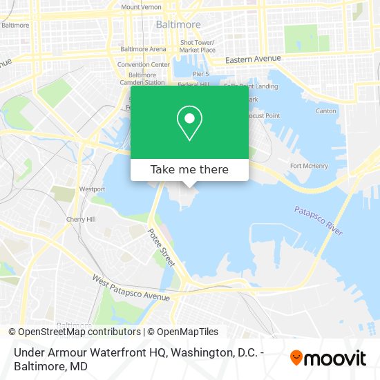 Desierto ira reflujo How to get to Under Armour Waterfront HQ in Baltimore by Bus, Train or  Metro?