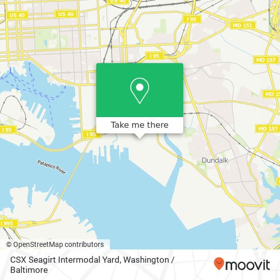 Mapa de CSX Seagirt Intermodal Yard