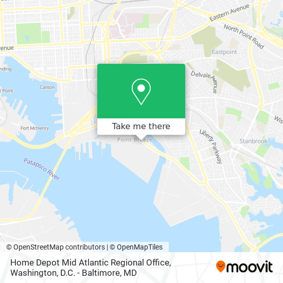 Mapa de Home Depot Mid Atlantic  Regional Office