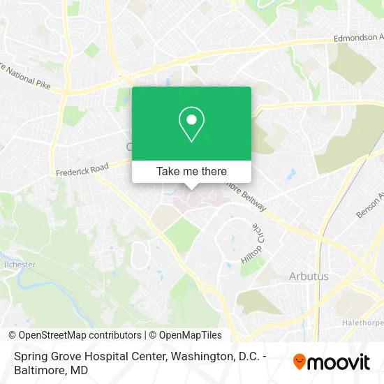 Mapa de Spring Grove Hospital Center