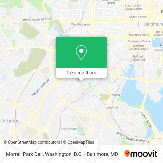 Morrell Park Deli map