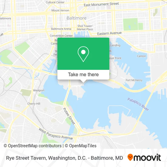 Rye Street Tavern map