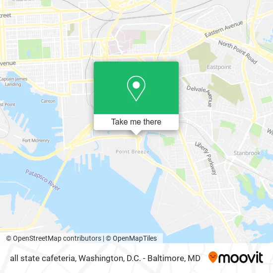 all state cafeteria map