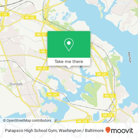 Mapa de Patapsco High School Gym