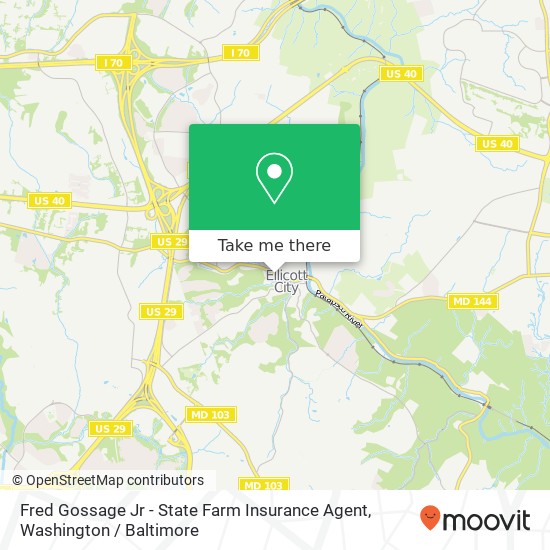 Fred Gossage Jr - State Farm Insurance Agent map