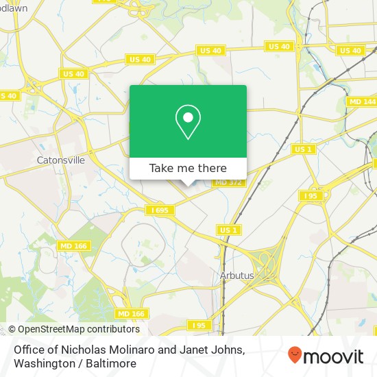 Mapa de Office of Nicholas Molinaro and Janet Johns