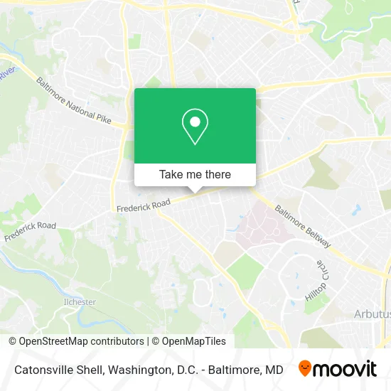 Catonsville Shell map