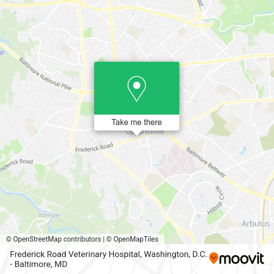 Mapa de Frederick Road Veterinary Hospital