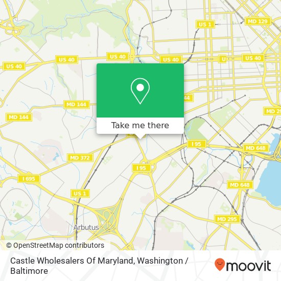 Mapa de Castle Wholesalers Of Maryland