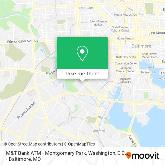 M&T Bank ATM - Montgomery Park map