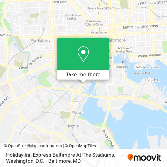 Holiday Inn Express Baltimore At The Stadiums map