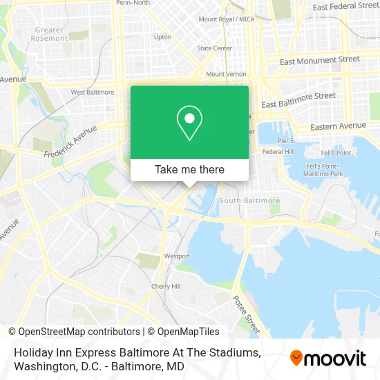 Holiday Inn Express Baltimore At The Stadiums map