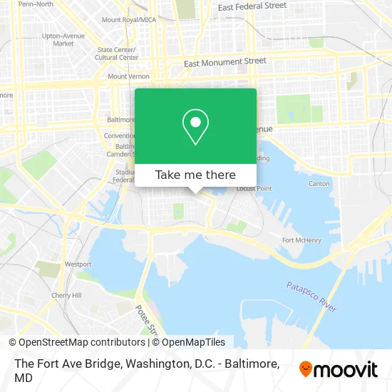 The Fort Ave Bridge map