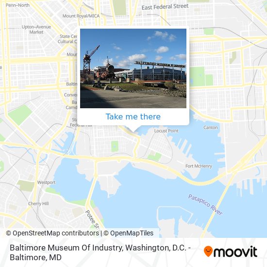 Mapa de Baltimore Museum Of Industry