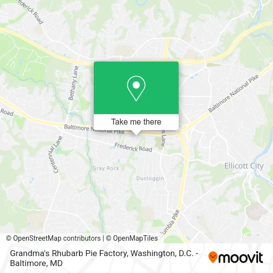 Mapa de Grandma's Rhubarb Pie Factory