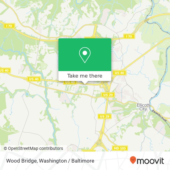 Mapa de Wood Bridge