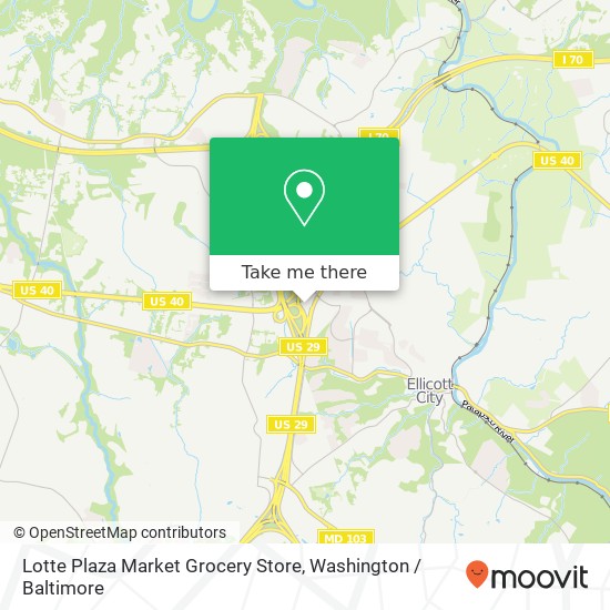 Mapa de Lotte Plaza Market Grocery Store