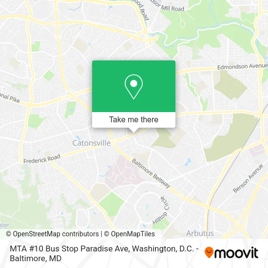 Mapa de MTA #10 Bus Stop Paradise Ave