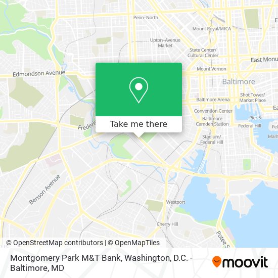 Montgomery Park M&T Bank map