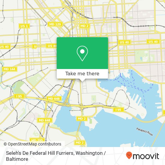 Seleh's De Federal Hill Furriers map