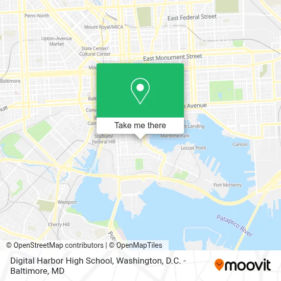 Digital Harbor High School map