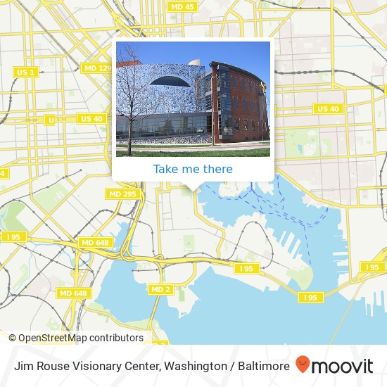 Mapa de Jim Rouse Visionary Center