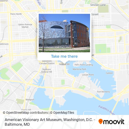 Mapa de American Visionary Art Museum