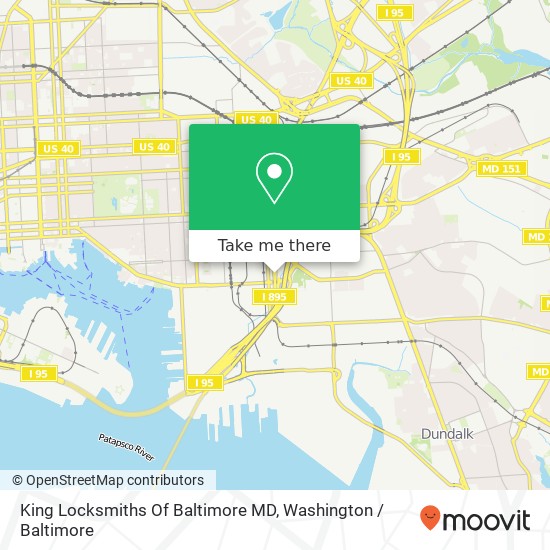 Mapa de King Locksmiths Of Baltimore MD