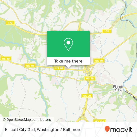 Ellicott City Gulf map