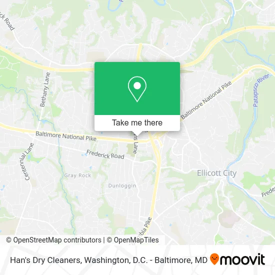 Han's Dry Cleaners map