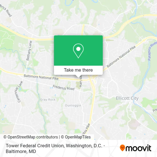 Tower Federal Credit Union map
