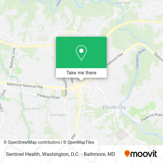 Sentinel Health map