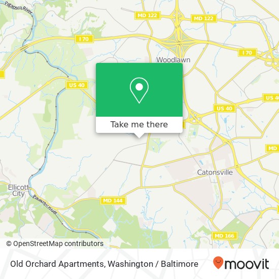 Mapa de Old Orchard Apartments