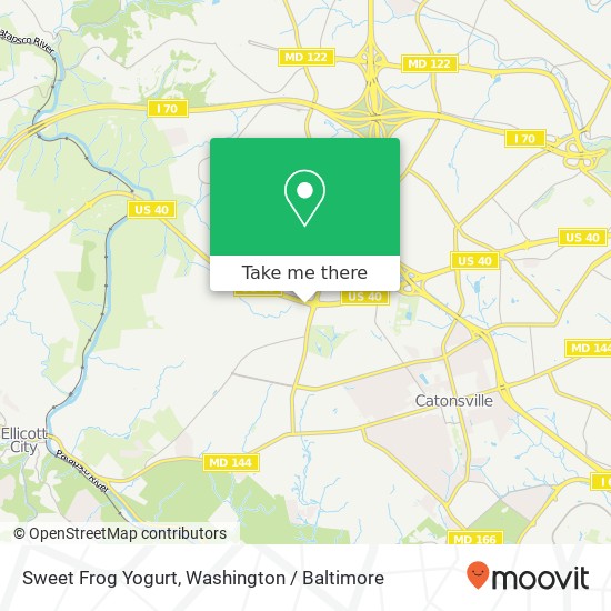 Sweet Frog Yogurt map