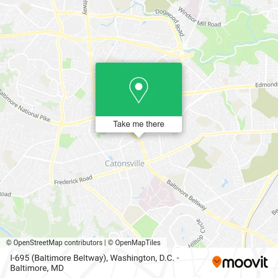 I-695 (Baltimore Beltway) map