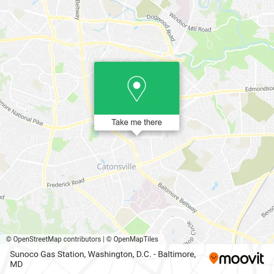 Sunoco Gas Station map