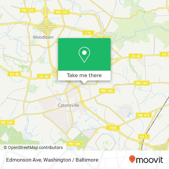 Edmonson Ave map