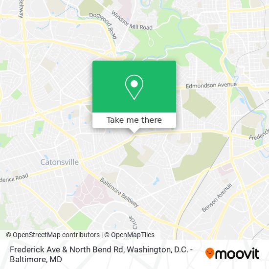 Mapa de Frederick Ave & North Bend Rd