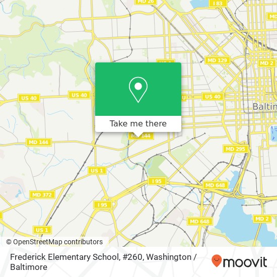 Mapa de Frederick Elementary School, #260