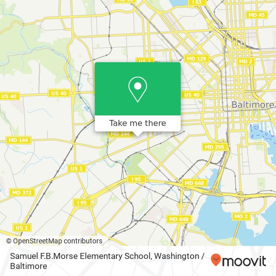 Mapa de Samuel F.B.Morse Elementary School