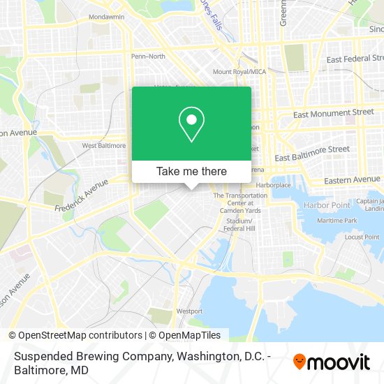 Suspended Brewing Company map