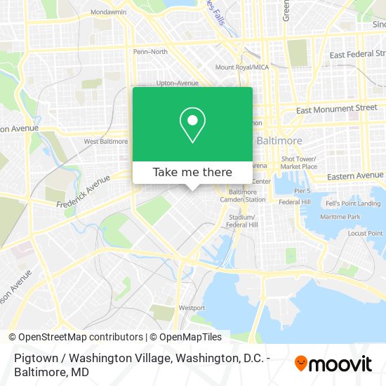 Mapa de Pigtown / Washington Village