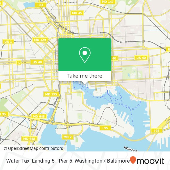 Mapa de Water Taxi Landing 5 - Pier 5
