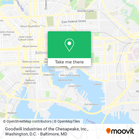 Goodwill Industries of the Chesapeake, Inc. map