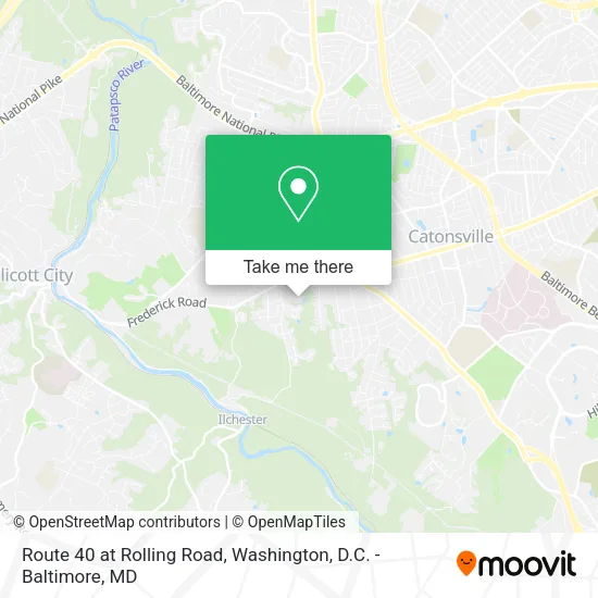 Mapa de Route 40 at Rolling Road