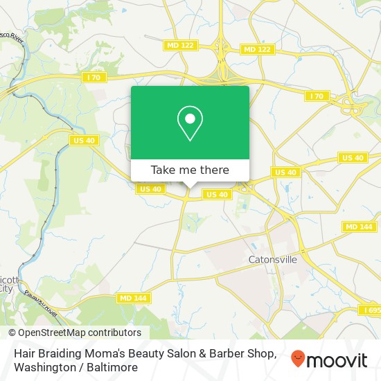 Hair Braiding Moma's Beauty Salon & Barber Shop map